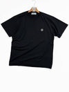 logo patch short sleeve tshirt black 801524113 - STONE ISLAND - BALAAN 5