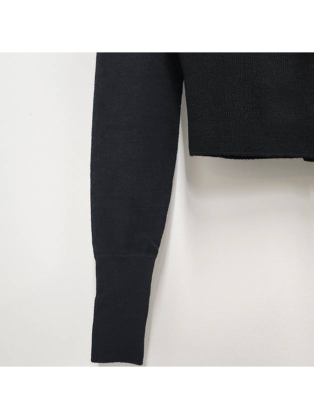 Bea Cropped Cardigan Black - VIVIENNE WESTWOOD - BALAAN 6