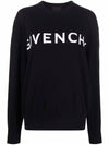 Classic Logo Cashmere Knit Top Black - GIVENCHY - BALAAN 1