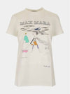 Women's Bambina Printing Short Sleeve T-Shirt White - MAX MARA - BALAAN 2