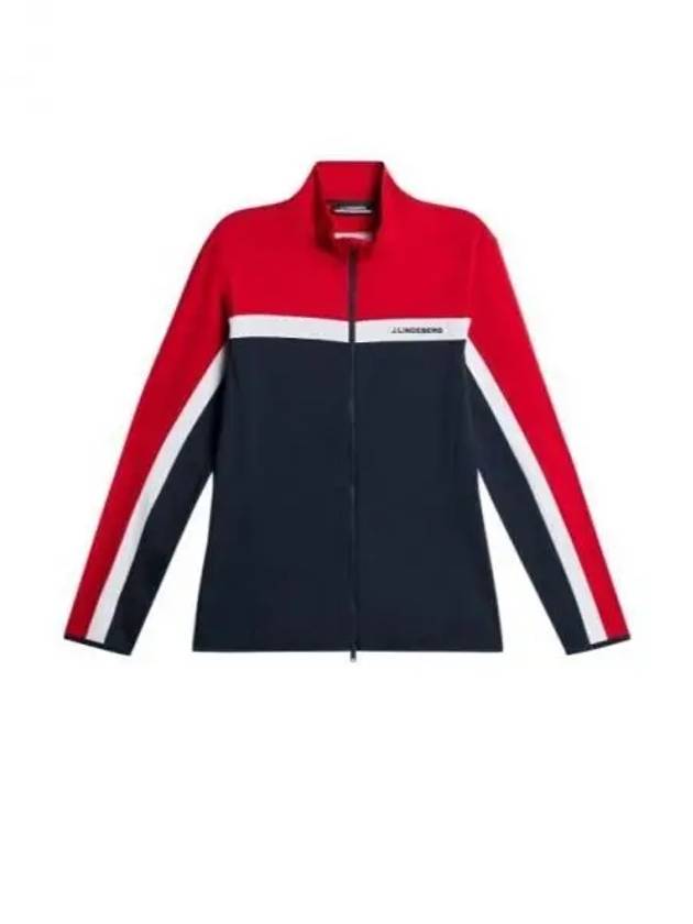 Jarvis Mid Layer Zip Up Jacket Red - J.LINDEBERG - BALAAN 2