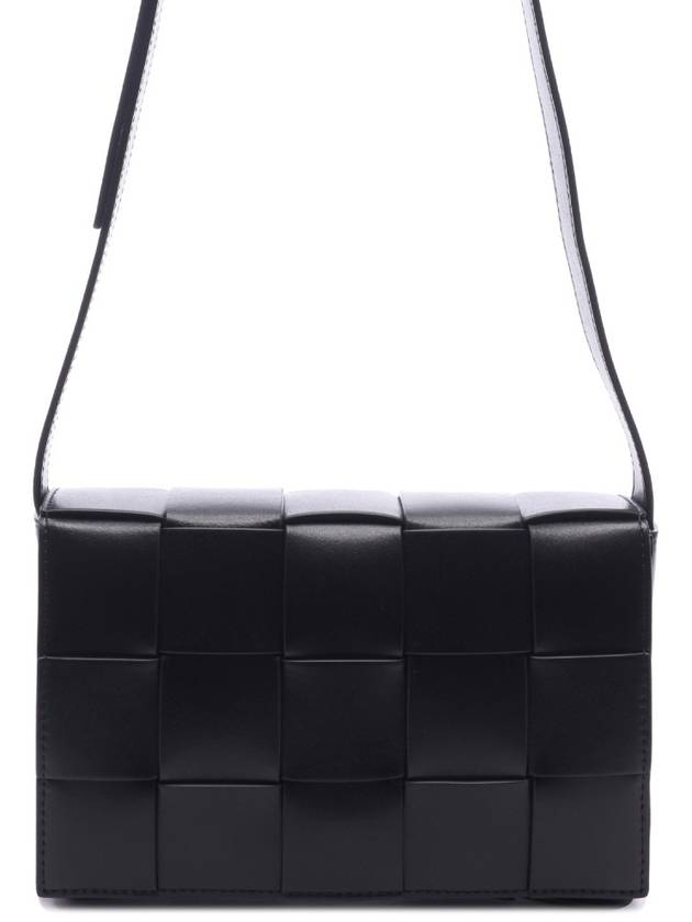 Urban Leather Crossbody Cassette Black Silver - BOTTEGA VENETA - BALAAN 3