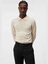 Noel Merino Long Sleeve Polo Knit Top Oyster Grey - J.LINDEBERG - BALAAN 3