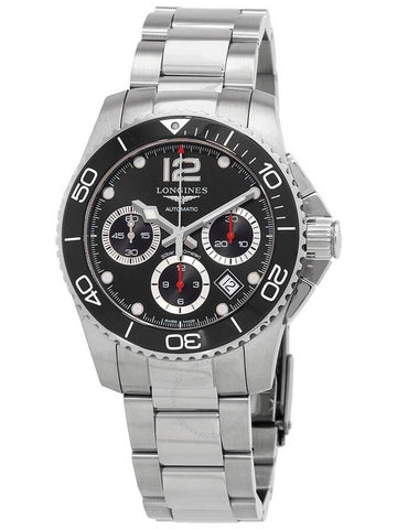 Longines Hydroconquest Chronograph Automatic Black Dial Unisex Watch L37834566 - LONGINES - BALAAN 1