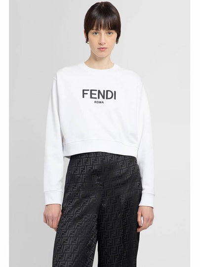 Women's Embroidered Logo Sweatshirt FS7427 ALCB - FENDI - BALAAN 2