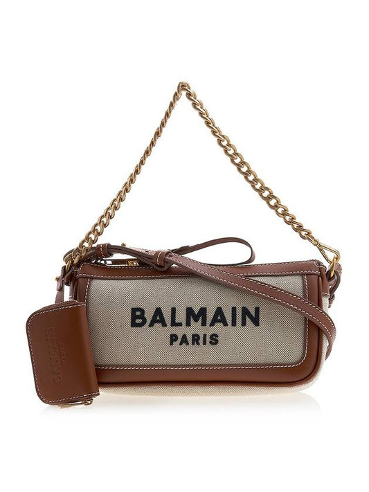 B-Army Logo Chain Shoulder Bag Beige - BALMAIN - BALAAN 1