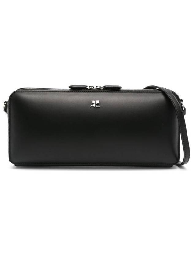 Women's Cloud Reflex Leather Shoulder Bag Black - COURREGES - BALAAN 1