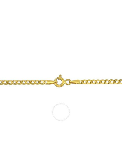 Amour 2.3mm Curb Link Chain Necklace in 10k Yellow Gold - 18 in - AMOUR - BALAAN 2