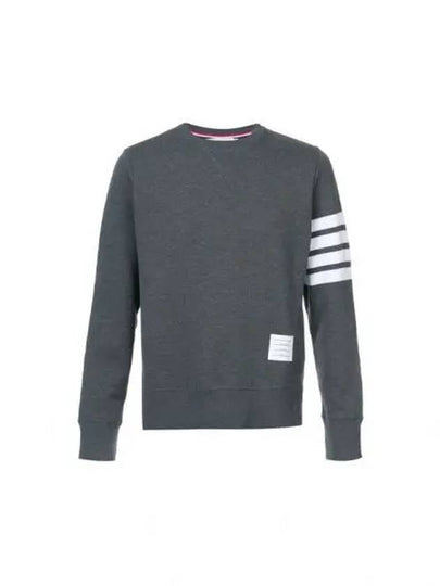 4 Bar Loopback Jersey Sweatshirt Dark Grey - THOM BROWNE - BALAAN 2