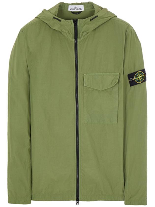 Men's Wappen Patch Naslan Pocket Hooded Jacket Green - STONE ISLAND - BALAAN 2