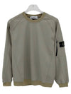 Crewneck Stretch Nylon Badge Sweatshirt Dove Grey - STONE ISLAND - BALAAN 2