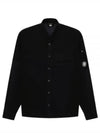 Lens Wappen Pocket Long Sleeve Shirt Black - CP COMPANY - BALAAN 2