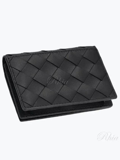 Intrecciato Card Wallet Black - BOTTEGA VENETA - BALAAN 2