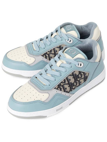 B27 Smooth Calfskin Low Top Sneakers Light Blue - DIOR - BALAAN 2