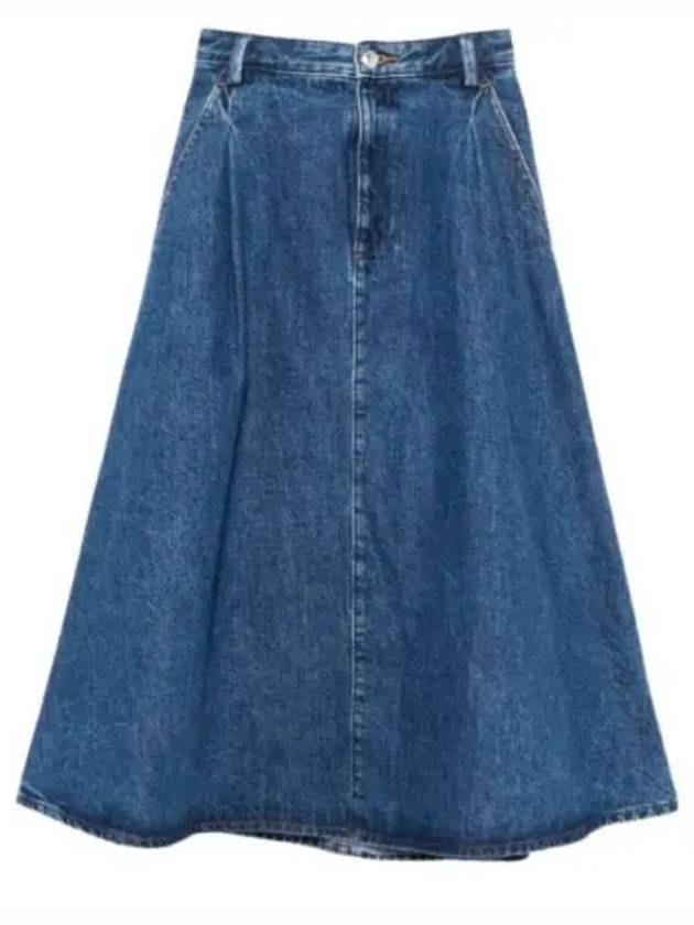 Denim A-Line Skirt Blue - A.P.C. - BALAAN 2