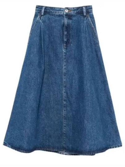 Denim A-Line Skirt Blue - A.P.C. - BALAAN 2