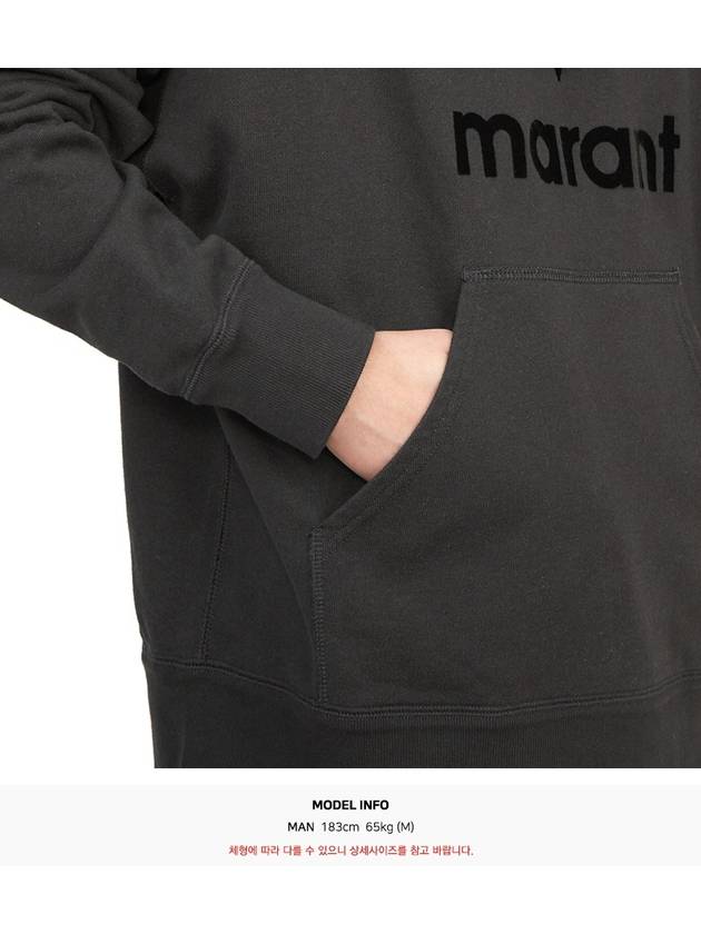 Miley Logo Hoodie Faded Black - ISABEL MARANT - BALAAN 8