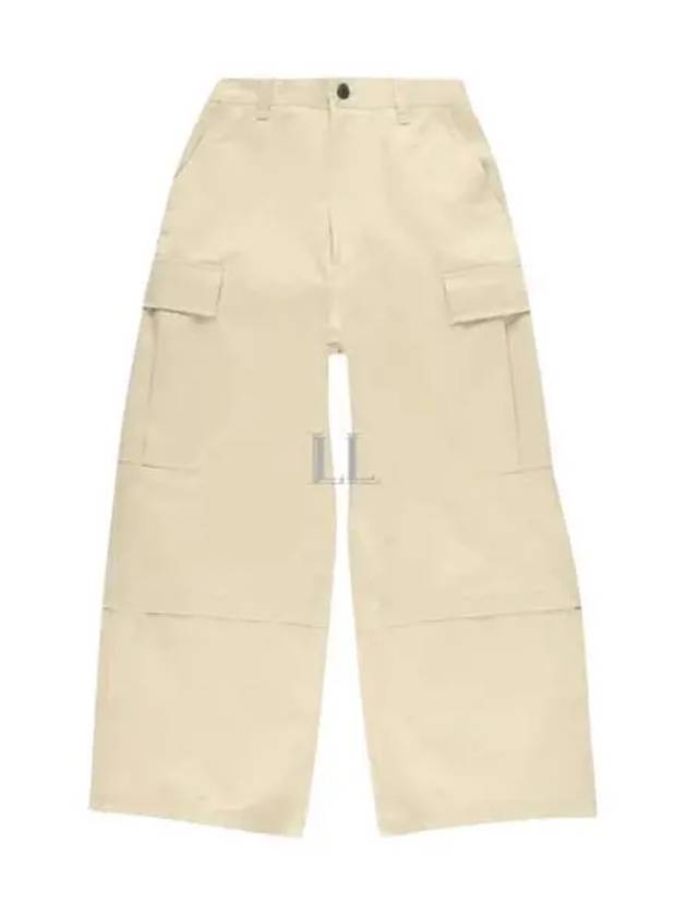 Wide Cargo Pants Beige - AMI - BALAAN 2