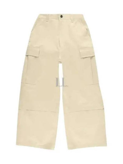 Wide Cargo Pants Beige - AMI - BALAAN 2