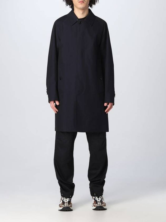 Men's Carbon Camden Car Single Coat Navy - BURBERRY - BALAAN 2