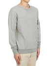 Light Fleece Sweatshirt Grey Melange - CP COMPANY - BALAAN 4