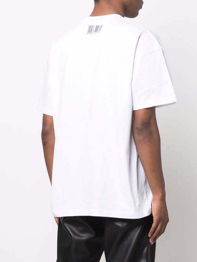 Barcode Printing Short Sleeve T Shirt White - VETEMENTS - BALAAN 10