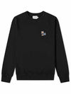 Dressed Fox Patch Classic Sweatshirt Black - MAISON KITSUNE - BALAAN 2