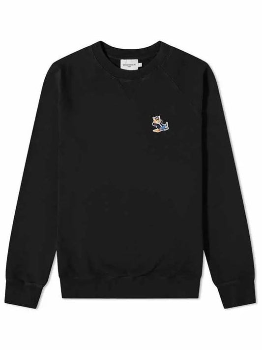 Dressed Fox Patch Classic Sweatshirt Black - MAISON KITSUNE - BALAAN 2