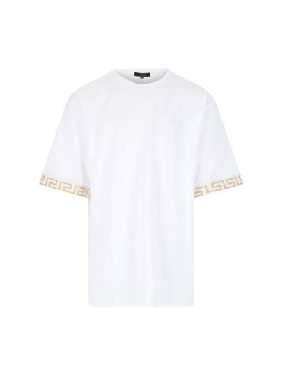 Greca Gym Logo Crew Neck Short Sleeve T-Shirt White - VERSACE - BALAAN 2