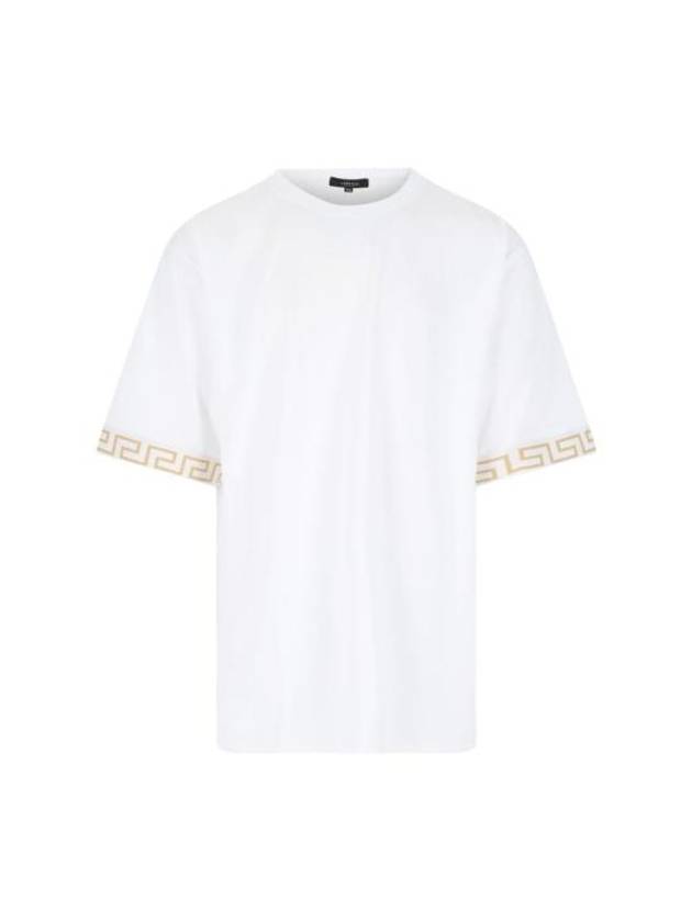 Greca Gym Logo Crew Neck Short Sleeve T-Shirt White - VERSACE - BALAAN 2