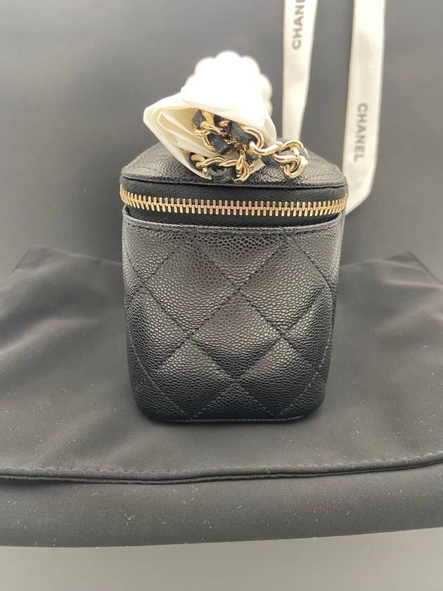 Classic Caviar Vanity Cross Bag Gold Plated Black - CHANEL - BALAAN 4