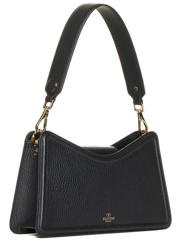 Women's Garavani Logo Shoulder Bag Black - VALENTINO - BALAAN 3