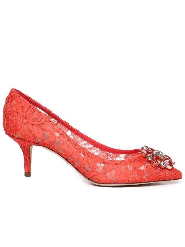 Crystal Lace Pumps Heel Red - DOLCE&GABBANA - BALAAN 2