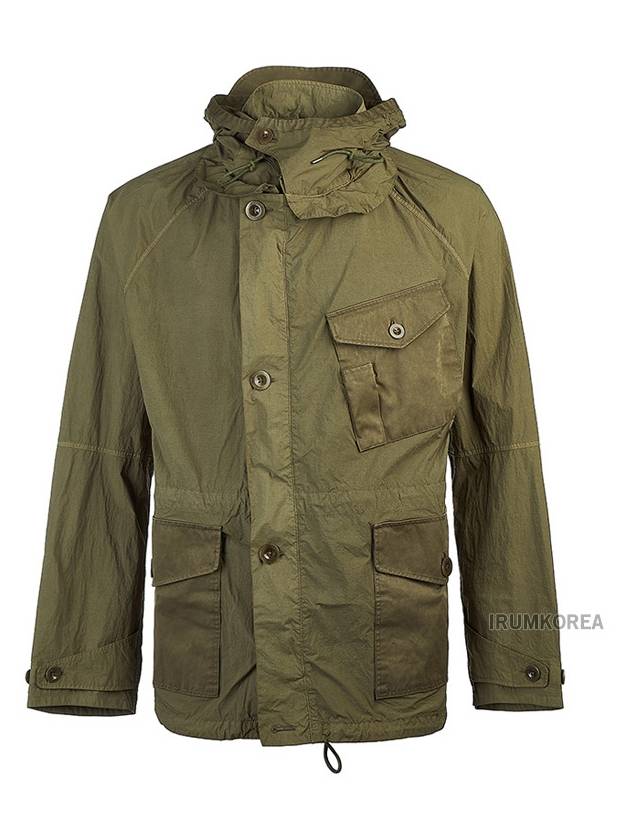 Mid Layer Flap Pocket Hooded Jacket Dark Green - TEN C - BALAAN 2