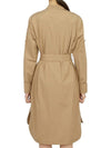 Prorsum Label Belt Shirt Midi Dress Beige - BURBERRY - BALAAN 8