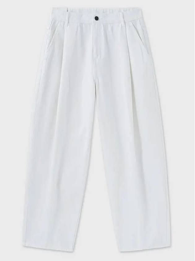 Denim Wide Pants Cream - NOIRER - BALAAN 3