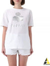 Zwell Logo Print Short Sleeve T-Shirt White - ISABEL MARANT - BALAAN 2