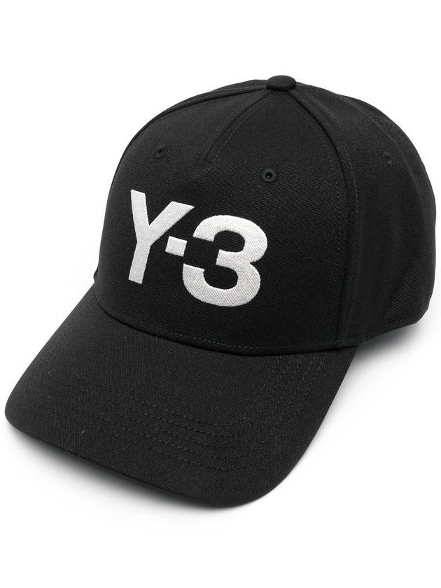 Embroidered Logo Ball Cap Black - Y-3 - BALAAN 2