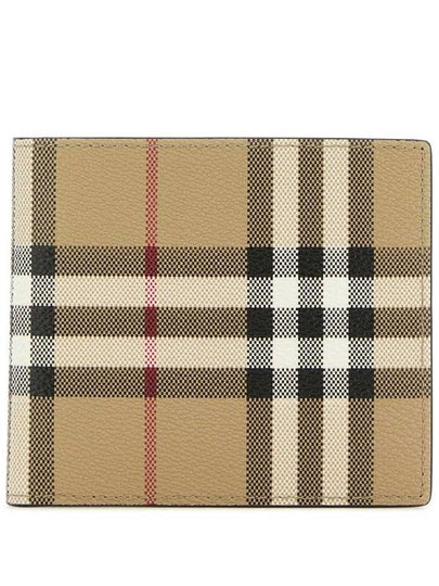 Vintage Check Coin Pocket Half Wallet Beige - BURBERRY - BALAAN 2