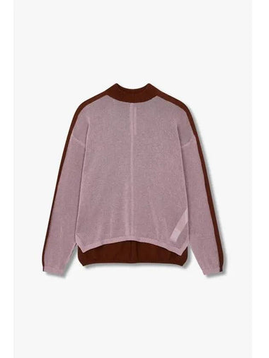 WOMEN Color Block Cotton Crew Neck Knit Pink - RICK OWENS - BALAAN 1