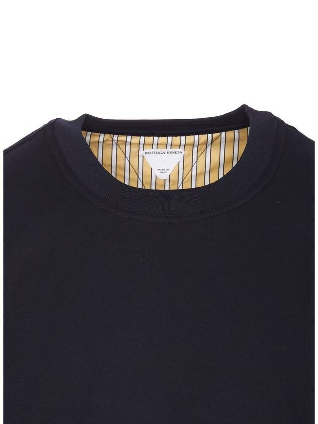 Double Layer Striped Cotton T-Shirt 754683 V4HQ04133 B0011165528 - BOTTEGA VENETA - BALAAN 4