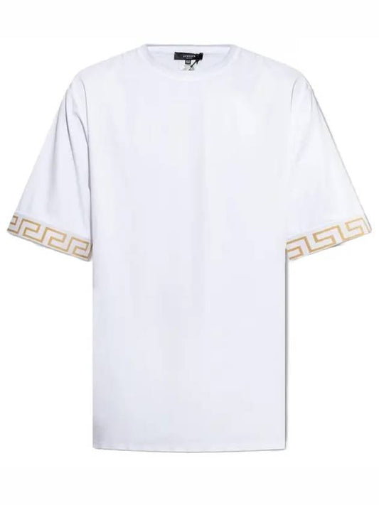 Greca Gym Logo Crew Neck Short Sleeve T-Shirt White - VERSACE - BALAAN 2