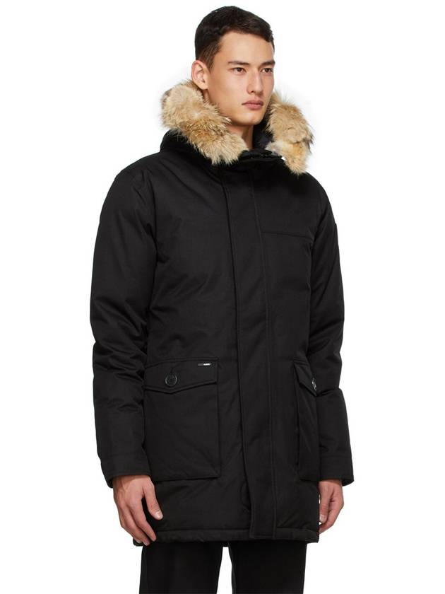 Yves Hooded Fur Padded Parka Black - NOBIS - BALAAN 5