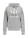 Mansel Logo Hoodie Faded Grey - ISABEL MARANT - BALAAN 3