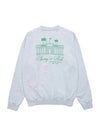 Logo Print Cotton Sweatshirt Light Grey - SPORTY & RICH - BALAAN 3