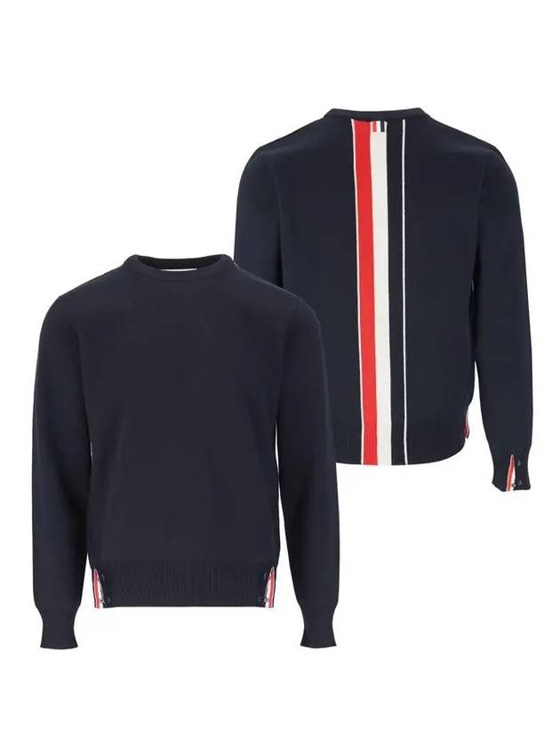 RWB striped Milanese stitch cotton knit MKA345A Y3007 415 - THOM BROWNE - BALAAN 1