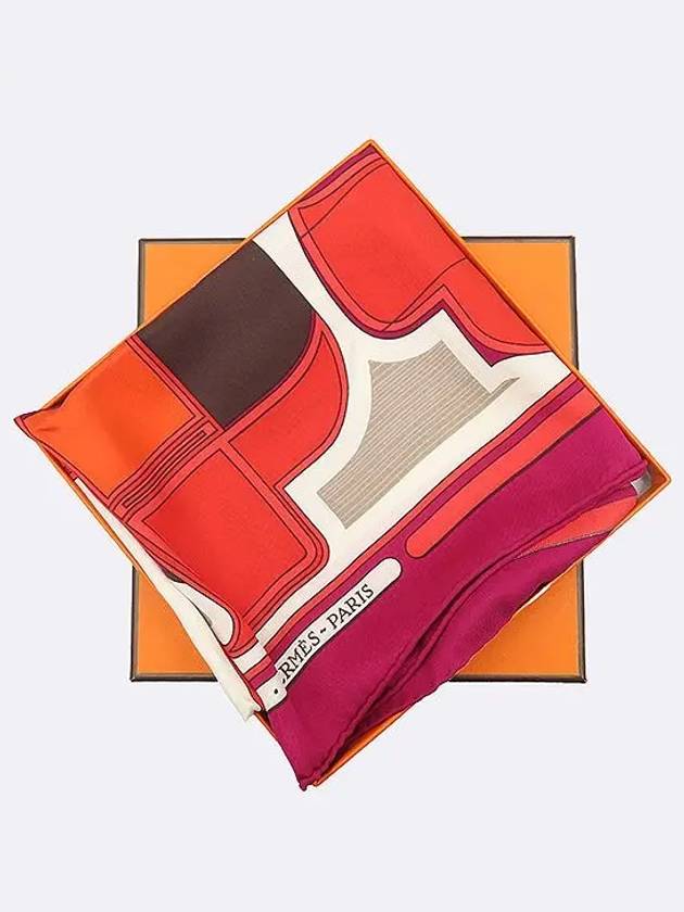 Multi color 100 silk scarf - HERMES - BALAAN 4