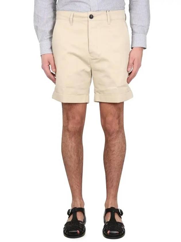 Men's Chino Shorts Vanilla - AMI - BALAAN 1