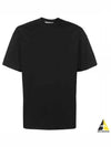 Maxi Back Logo Cotton Short Sleeve T-Shirt Black - MSGM - BALAAN 2