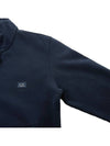 Logo Cotton High Neck Zip-up Jacket Navy - CP COMPANY - BALAAN 5